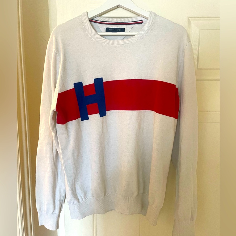 Tommy Hilfiger White crewneck sweater